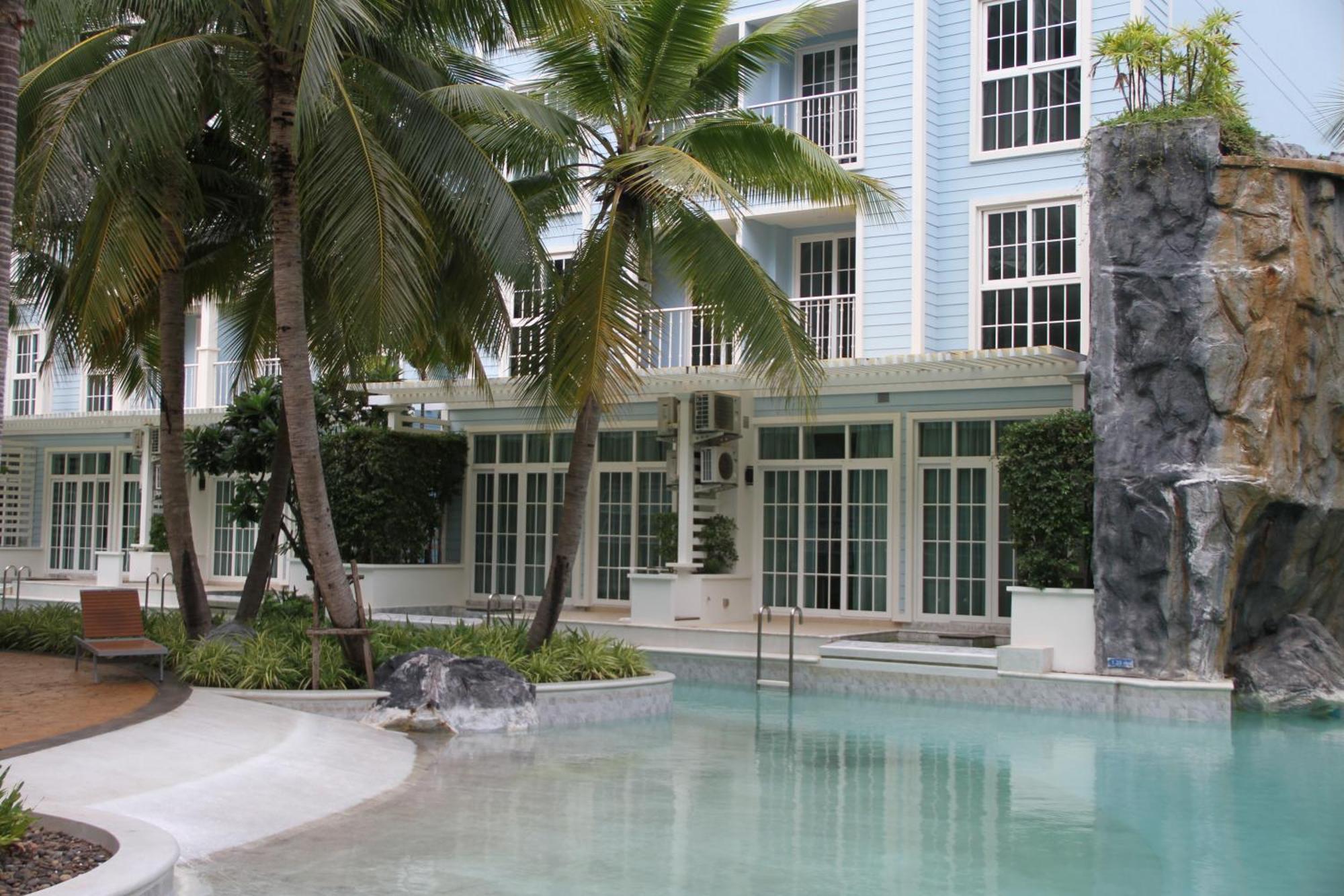 Grand Florida芭提雅带免费游泳池温泉和健身房和办公区水上花园公寓e208 Na Chom Thian Ngoại thất bức ảnh